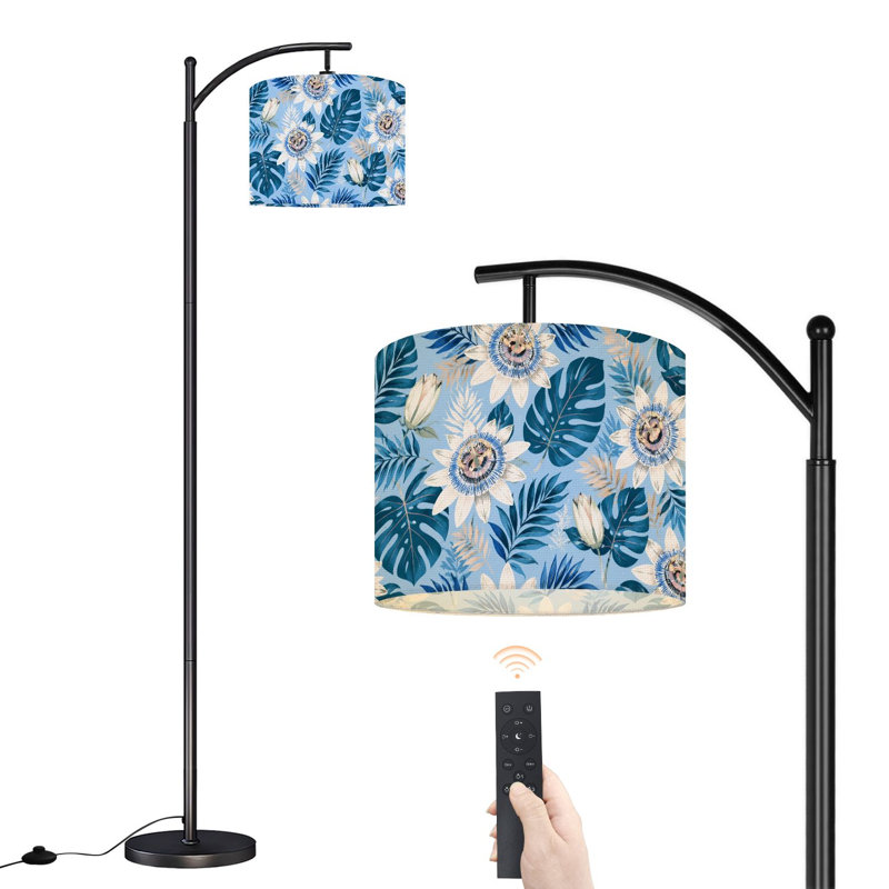  Lampe sur pied à arc Arc-en-ciel tropicale sans soudure Monstera
