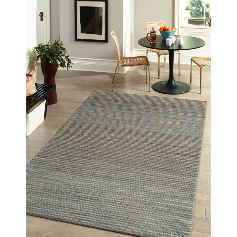 Tapis en jute touffeté à la main Aiah, Rectangle 9 pi x 12 pi