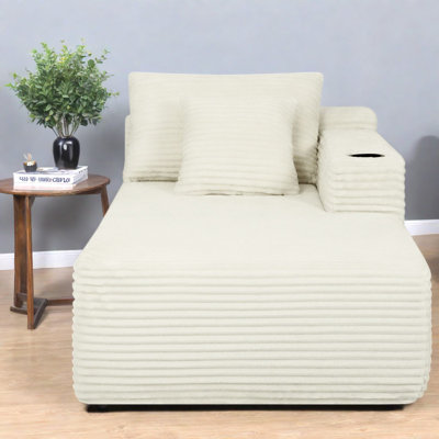 Canapé d'angle compressible, méridienne à droite, tissu moelleux, style nuage moderne pour la maison