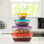 Libbey Serve It 8-Piece Glass Storage Container Set with 2-Cup, 6-Cup, 8-Cup, and 12.5-Cup Bowls and Multi-Color Lids