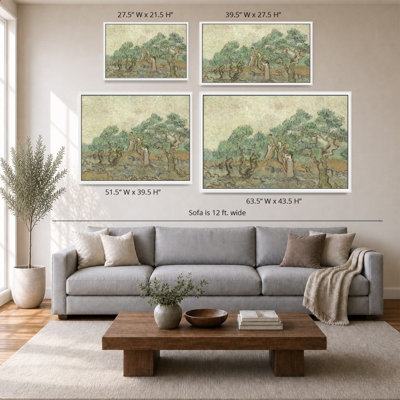 «The Olive Orchard» par Vincent Van Gogh - impression sur toile