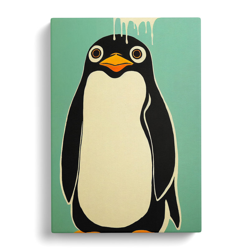 Little Penguin - Wrapped Canvas, 60cm H x 40cm W x 3cm D