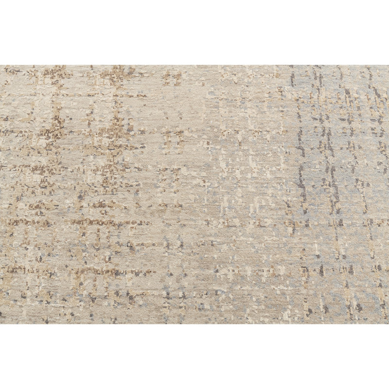 Wool Abstract Area Rug, Rectangle 10' x 14'