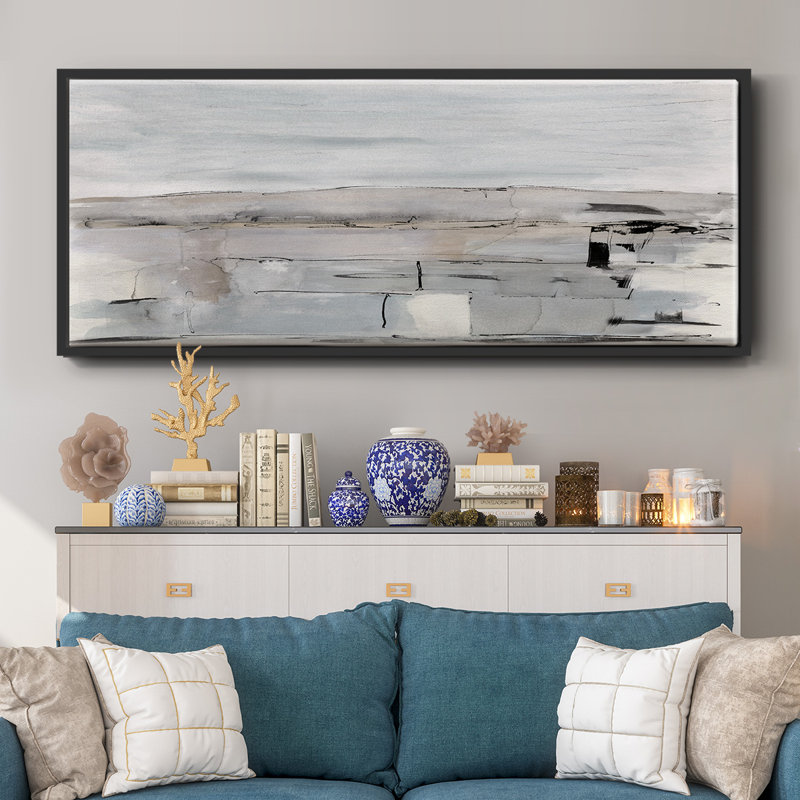 Toile encadrée «Faraway Field», H 12 po x l 30 po