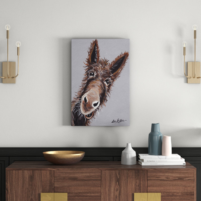Rufus The Donkey - Wrapped Canvas Print, 76 cm H x 51 cm W