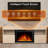 TV Stand for TVs up to 60" with Electric Fireplace with Remote Control,Adjustable Real 3d Flame Brightness-1696993923