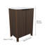 Ensemble de meuble-lavabo moderne 24 po avec 2 portes et comptoir en résine-668608208