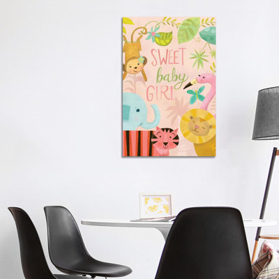 Jungle Baby I 1 Piece Wrapped Canvas Painting