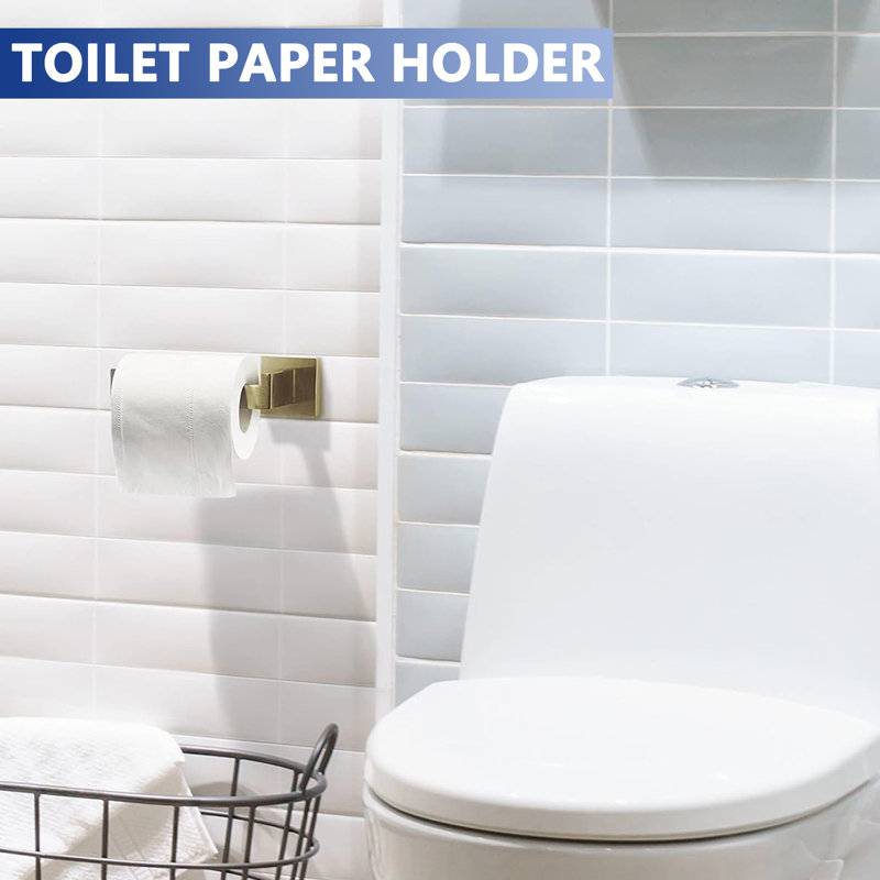 4 - Piece Bathroom Hardware Set, Gold