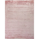 Wool Area Rug in Pink