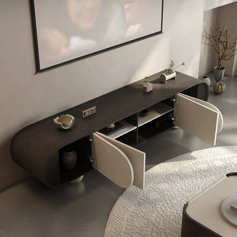 Meuble télé moderne simple laqué, 86.61"