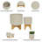 Ceramic Planter with Bamboo Stand - Modern Plant Pot with Elevated Base for Indoor Use-2046762058-2046762069-2056585001