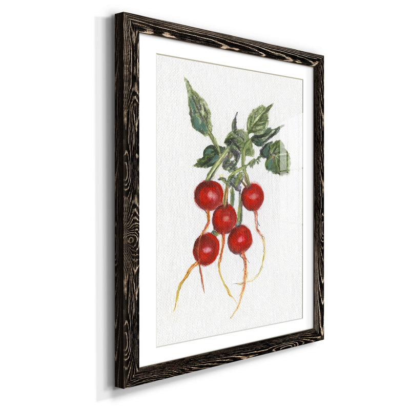 Jardin des radis frais - imprimé, Noir, H 37,5 po x l 27,5 po x P 1,5 po