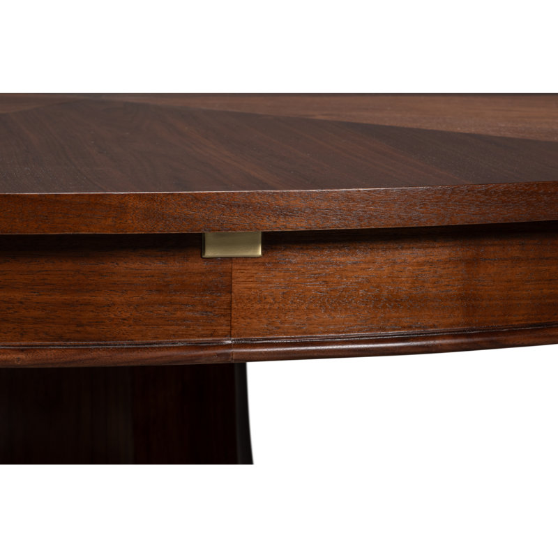 Chelsea Round Walnut Wood Dining Table