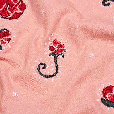 Schumacher X Backdrop Rhinestone Cowboy Embroidery Fabric