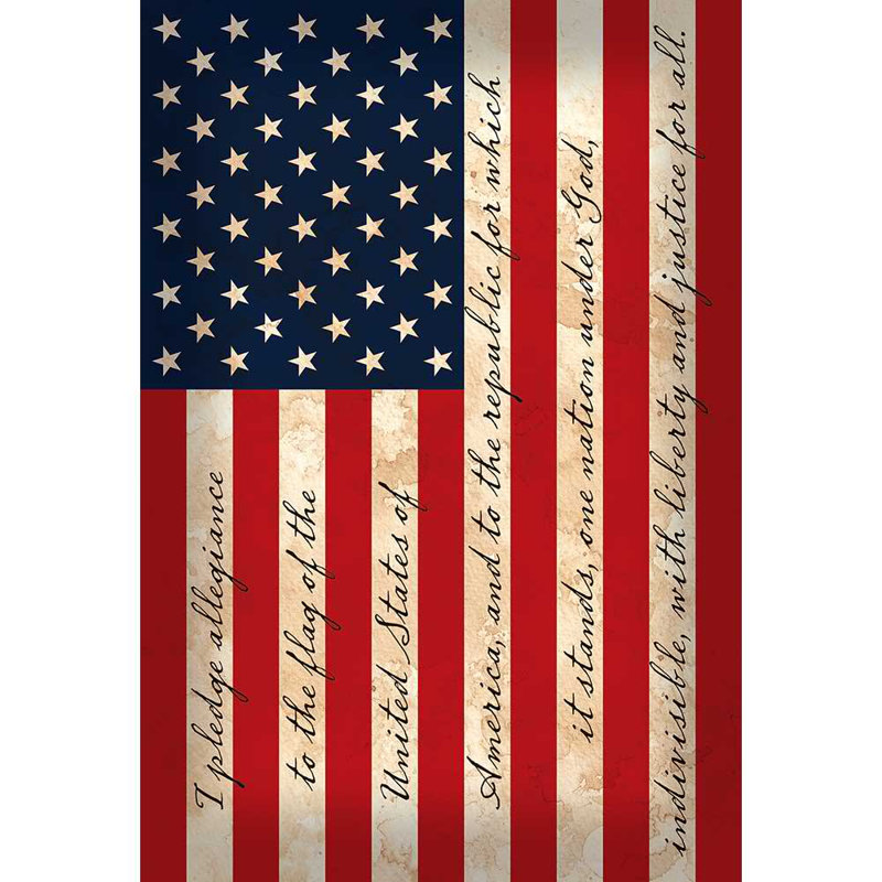 Drapeau de jardin en nylon Melfa, H 18 po x l 13 po