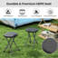 Tabouret pliant de 18 po Arlmont & Co., chaise de camping portative et pliable avec poignée intégrée-629559138