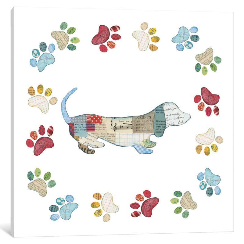 «Good Dog III», impression sur toile tendue, H 37 po x l 37 po x P 1,5 po, Toile tendue, Pas de tapis