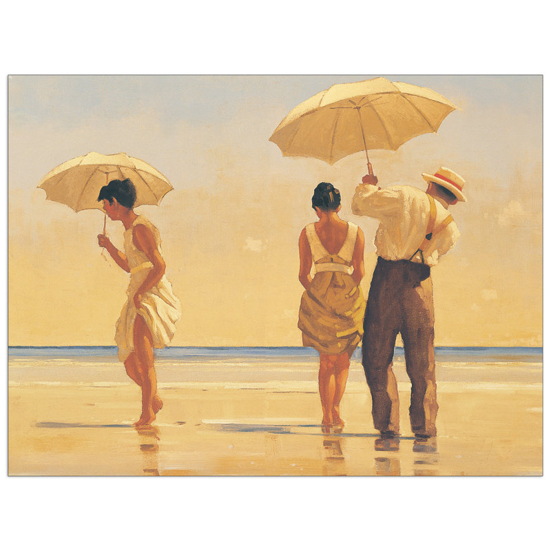 Mad Dogs by Vettriano - No Frame Print on Wood
