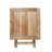 Square Teak Solid Wood Foldable Outdoor Side Table , 18 " W 18 " D