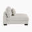 Tinashe 45" Modern & Contemporary Modular Sectional Unit Armless Chair with Textured Microfiber Upholstery, Reversible Cushions & Foam over Pocket Coils Comfort-152423460