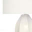 Lampe de table - H 27 po, matériau céramique crème
