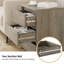Table de chevet 3 tiroirs Bozidar-853584404