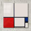 "Composition en blanc, rouge et bleu" par Piet Mondrian-2049110001