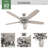 60" Dondra 5 - Blade Fan With Lights and Pull Chains-85433812