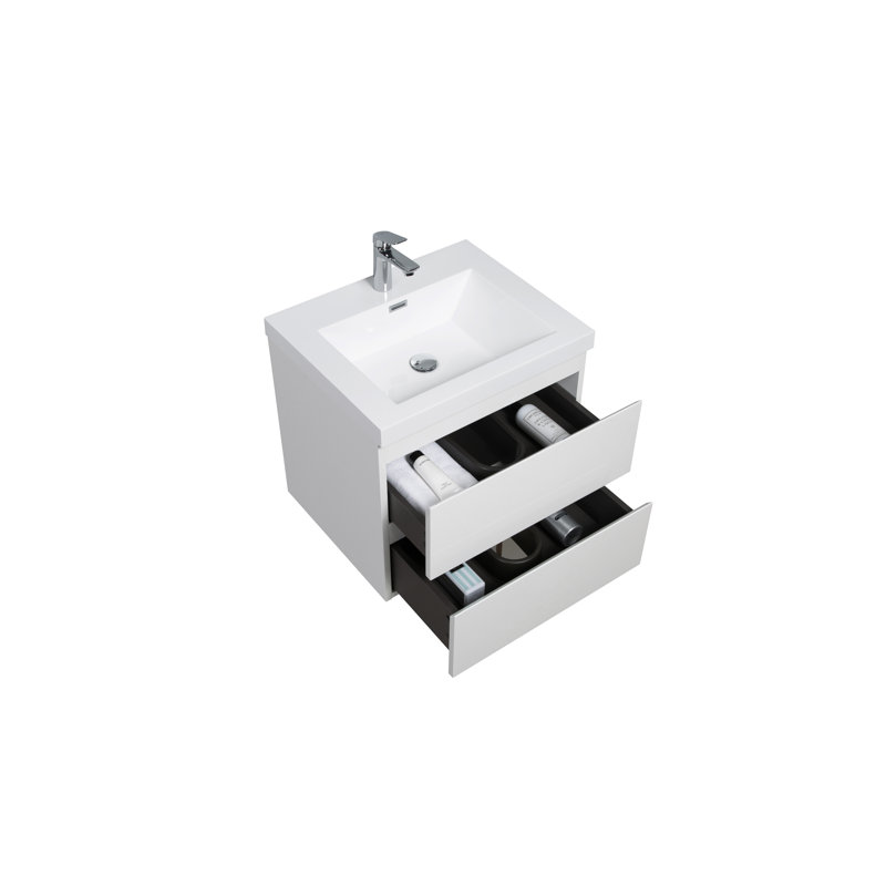 Meuble-lavabo flottant avec lavabo Lewes
