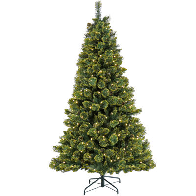 7 Ft. Pre-Lit Maine Pine Tree With LED Lights