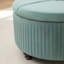 Repose-pieds rond avec rangement en velours Bula-943753749