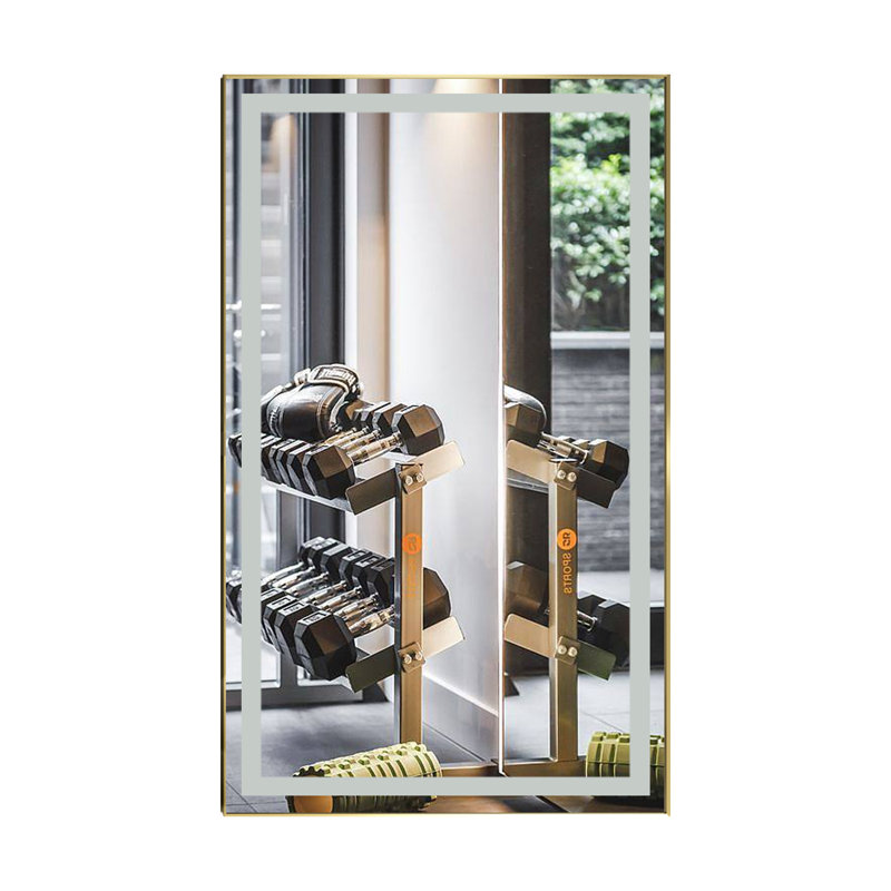Metal Flat Wall Mirror, 60" x 36"