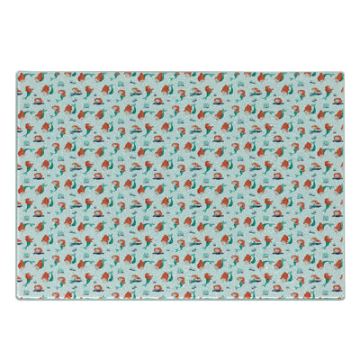 East Urban Home Glass Mermaid Cutting Board