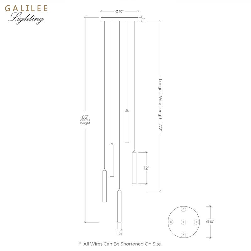 Rainfall 5 Pendant Lights, Satin Nickel, Frosted White