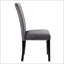 Chaise de salle à manger contemporaine en velours avec garniture cloutée-1404534935