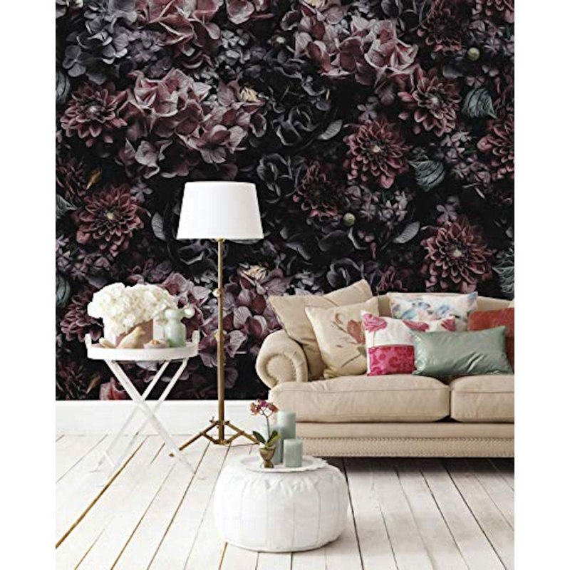 Papier peint Yomari Roses, L 35 po x l 55 po