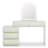 Luxury 2-In-1 Vanity Table With Leather Finish