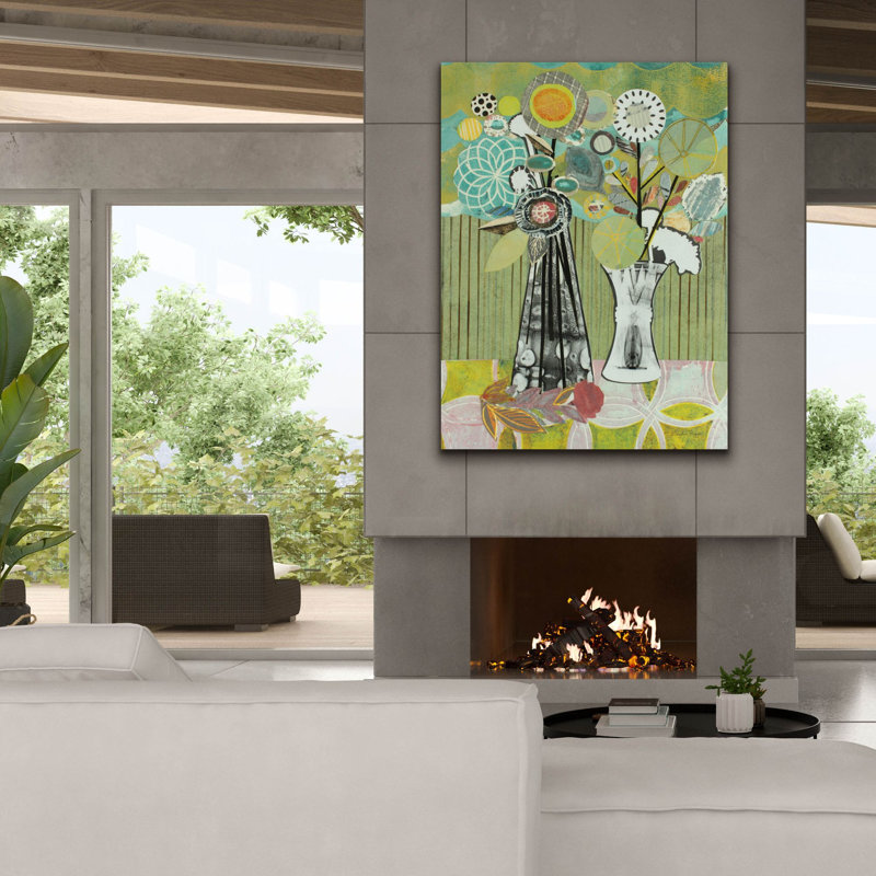 «Arrangement» par Candra Boggs, art mural sur toile, H 54 po x l 40 po x P 1,5 po