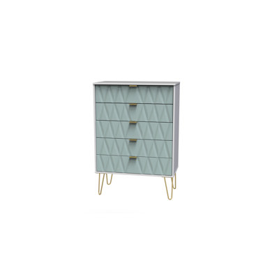 Fully Assembled Pawhuska 5 Drawer 76.5Cm W Chest of Drawers