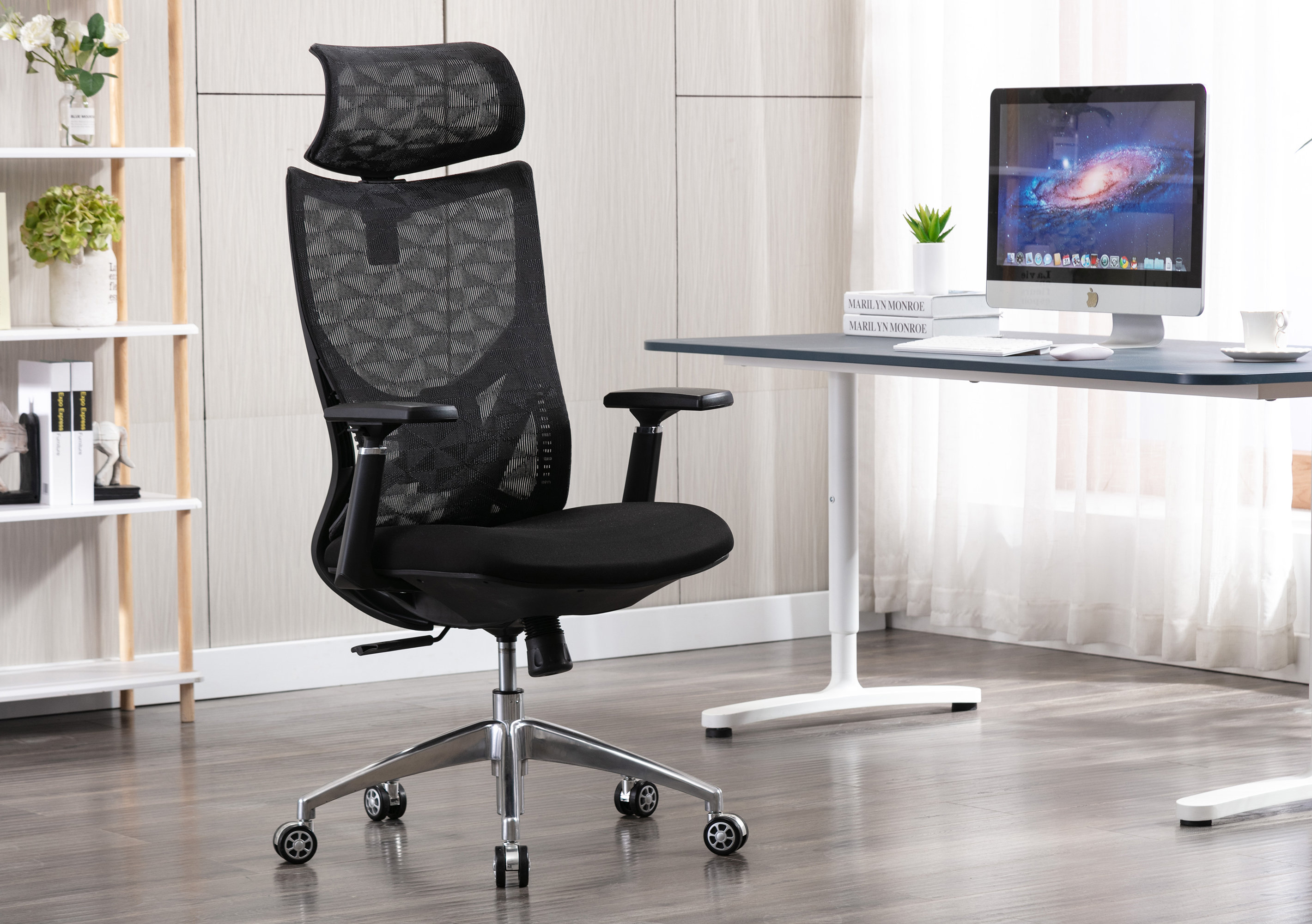 Office chair best sale aluminum base