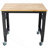 Desk,Workbench - 35" Wide Rolling Workbenches For Garage - Adjustable Height, Workshop Tool Bench, Metal With Rubber Wood Top ,Hammertone Leg