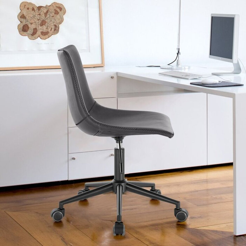 Chaise de travail Voncile, Noir