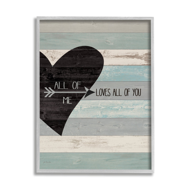 All Of Me Loves All of You, L 24 po x H 30 po, Estampe numérique Farmhouse