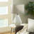 Vazquez Cement Stone Geometric Gray Table Lamp with Drum Shade