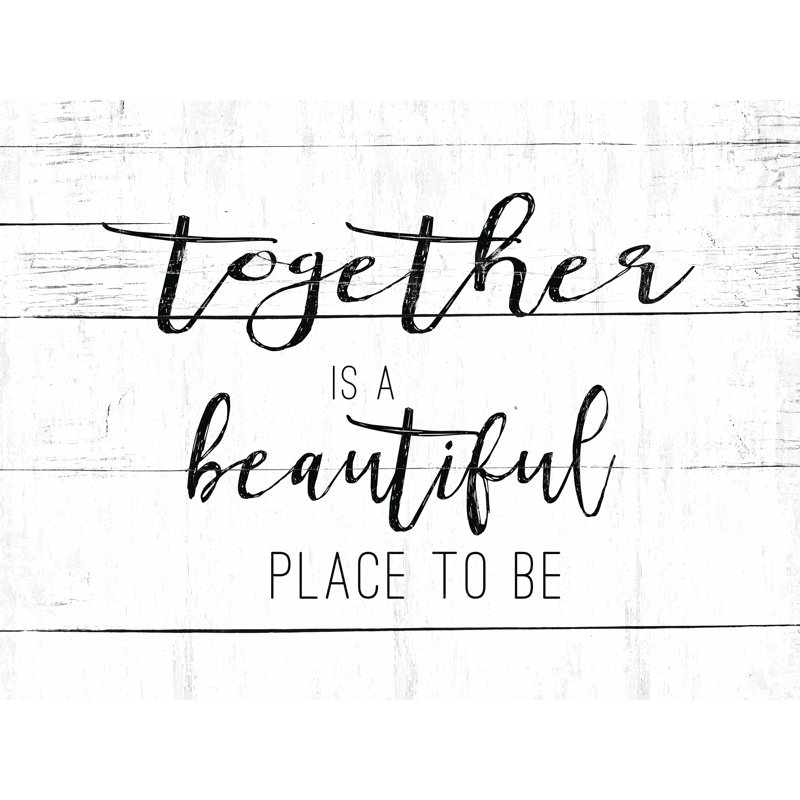 «Together Is Beautiful 2», reproduction sur toile tendue, L 40 po x H 30 po