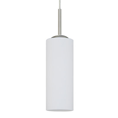 Katisha 1 - Light Stainless Steel Cylinder Pendant