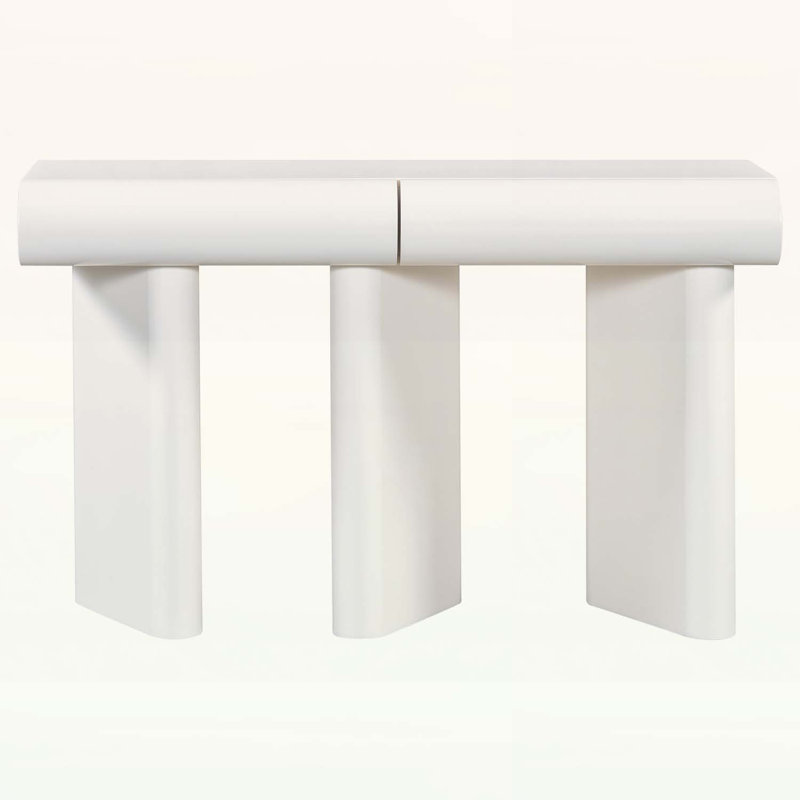 Space-Saving Hallway Table for Small Apartments and Foyers, White