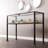 15.25'' Glass Top Console Table