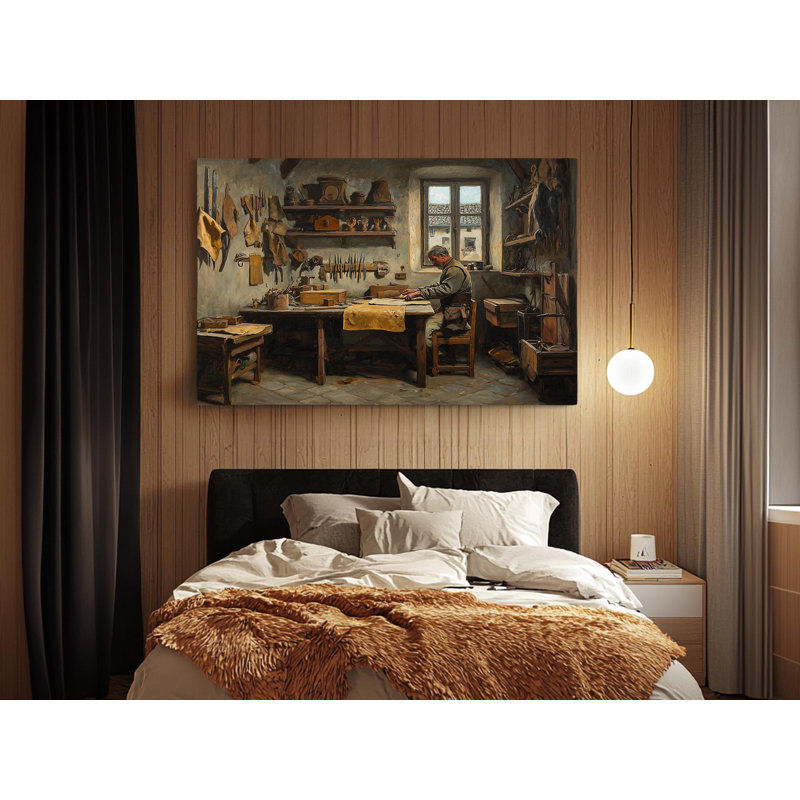 Reproduction de peinture sur toile de The Leather Shop, reproduction d'art sur toile de haute qualité, H 24 po x l 36 po